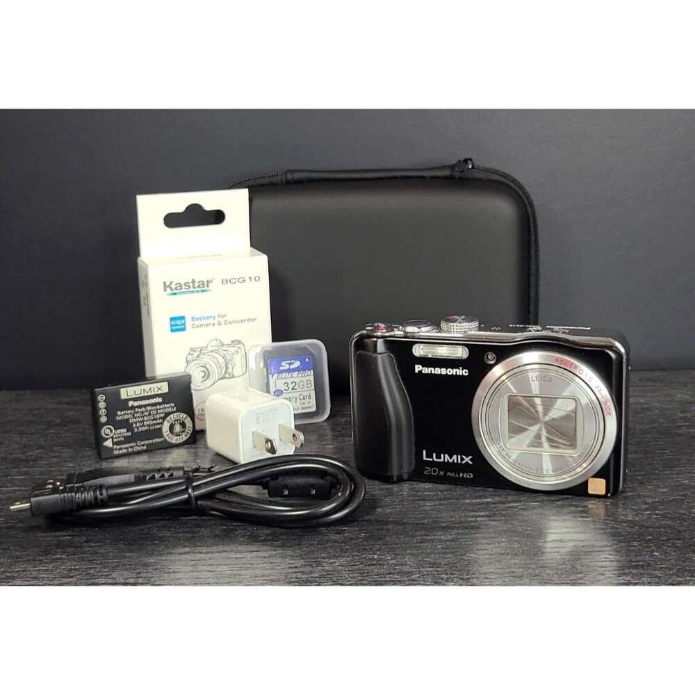 Panasonic LUMIX DMC-ZS19 14.1MP Digital Camera Bundle - Refurbished [EX]